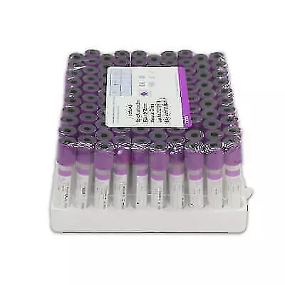 100x EDTA K2 Glass Vacuum Blood Collection Tubes 2ml Lab For Medical Supplies • $25