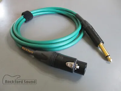 Mogami W2549 Green | Gold Neutrik XLR Female To 1/4  TS | Unbalanced Cable • $36.99