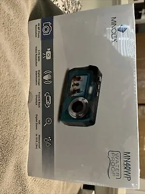 NEW Minolta 48MP Ultra HD Waterproof Digital Camera Blue W/ Accessories - Sealed • $75