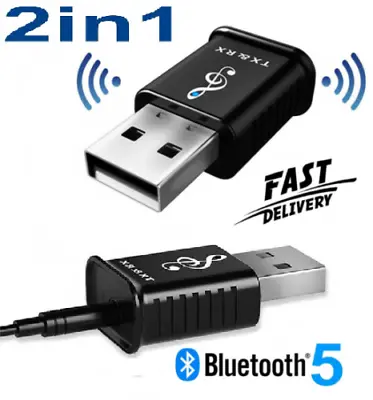£1.29 • Buy Bluetooth Stereo Wireless Audio Transmitter Receiver USB PC Dongle Adapter UK
