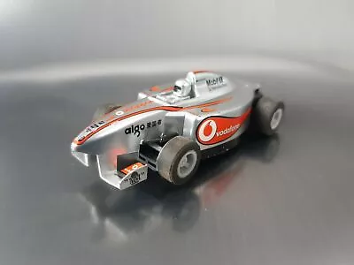 Micro Scalextric Car McLaren Mercedes F1 Silver Helmet Working 1:64 Free Postage • £10