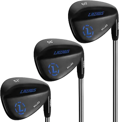 LAZRUS Premium Forged Golf Wedge Set For Men - 52 56 60 Degree Golf Wedges + Mil • $304.01