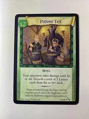 Harry Potter TCG CCG Potions Test  44/140 WOTC Chamber Of Secrets RARE • $3.99