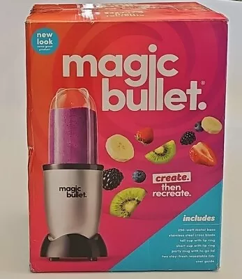 Magic Bullet Blender 250-Watt Motor Base – Silver / Black - Shakes Cocktails  • $29.99
