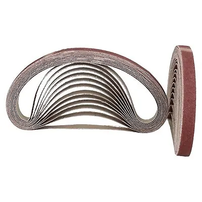 457mm X 13mm Mixed Grit Abrasive Sanding Belts Power File Sander Belt Packs • £9.74