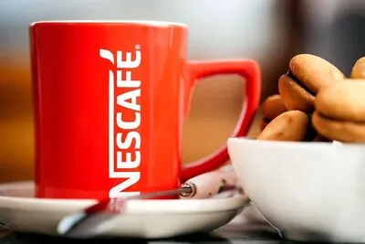 One Brand New Nescafe Red Cup Mug Coffee Ceramic Collectible Gift 8oz • $9.99