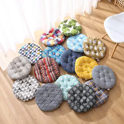 Colorful Round Chair Seat Pad Cushion Indoor Outdoor Dining Garden Patio 36*36cm • £7.99