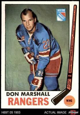 1969 Topps #39 Don Marshall Rangers-Hockey 7 - NM • $22