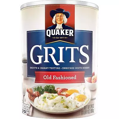 Quaker Old Fashioned Smooth & Creamy Grits 24 Oz PACK OF 4 • £23.32