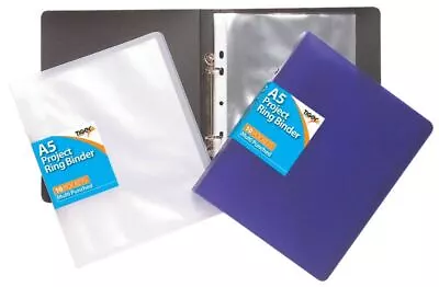 A5 Ring Binder 10 Pockets Project Folder Document Files Holder Storage Office • £4.99