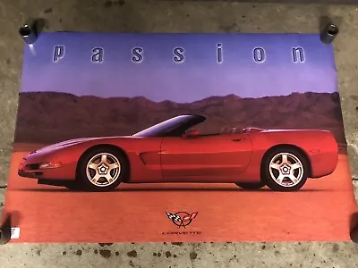 1998 Chevy Corvette Convertible C5 16x20 Poster 24x36 1997 “Passion” NEW NOS • $25