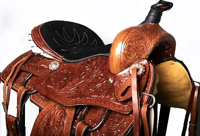 A Fork Wade Tree Roping Ranch Youth Child Leather Western 10 To 18 Horse Saddle • $627.29