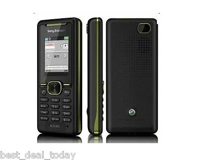 Sony Ericsson K330A K330 Unlocked Cell Phone Black Green • $29.56