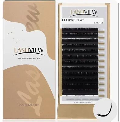 £5.99 • Buy LASHVIEW Eyelash Extensions,Black,Individual Lashes,C Curl,MATTE FLAT 8mm 2 Pack