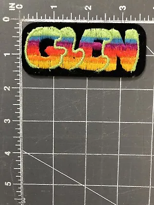 Vintage Glen Name Tag Patch Badge Uniform Tie Dye Rainbow Multicolored 60s 70s • $12.75