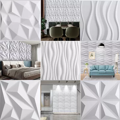 £72.95 • Buy 3D Wall Panels High Quality PVC Ceiling Decor Wallpaper Tiles Cladding 50CM