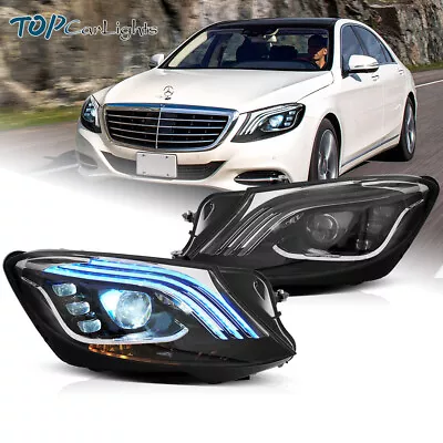 VLAND Full LED Headlights For 2014-2017 Mercedez Benz W222 S-Class W/ Animation • $759.99