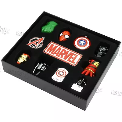 Licensed 3D Action Figures Marvel Avengers Metalic Keychain Keyring Kid Gift Box • £6.91