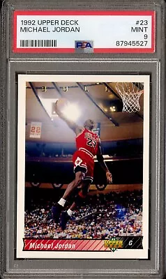 1992 Upper Deck Michael Jordan PSA 9 Mint #23 Bulls • $2.99