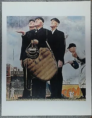 Norman Rockwell 50 Favorites 1949 Poster 'Game Called Because Of Rain' • $5.99