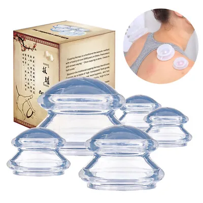 $12.34 • Buy 2-4 Cups Cupping Therapy Set Silicone Suction Massage Pain Relief For Face Body