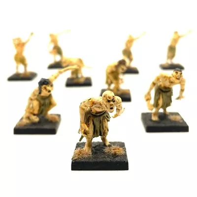 Undead Zombie Horde 9 Painted Miniatures Ghast Ghoul Golem Kings Of War • $95