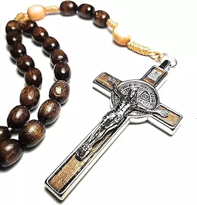 Italian Rosary Blessed By Pope Francis Vatican Rome Holy Father Medal Cross Sain • $20.36
