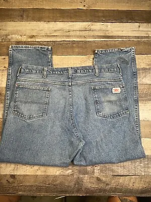 VTG Round Horse Men 40 X 30 Regular Blue Jeans Light Denim Cotton Work USA 90s • $24.99