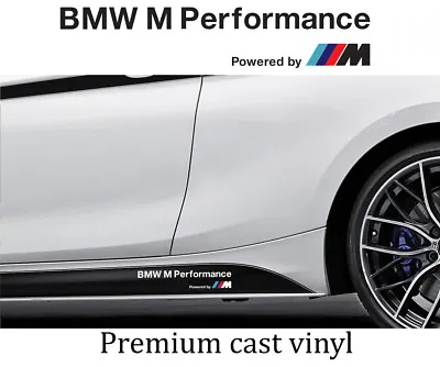 2x BMW Performance Powered By M Car Graphic Logo Decal Sticker Fits M Series  • $13.99