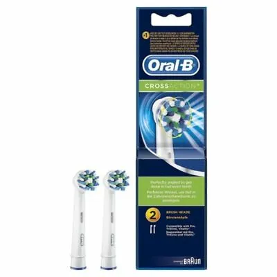 $29.99 • Buy Genuine Oral B Electric Toothbrush CrossAction Replacement Heads 