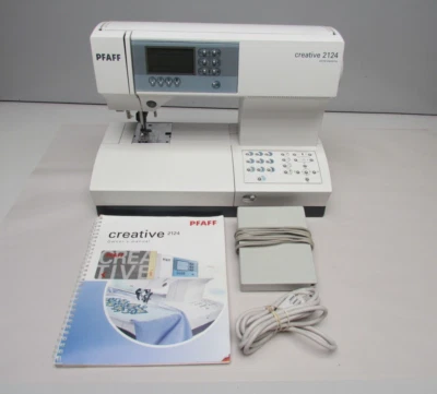 $300 • Buy PFAFF Creative 2124 Sewing Machine With Foot Controller And Accessories