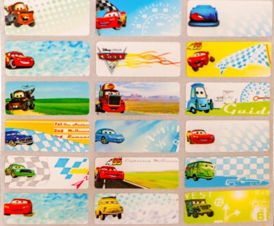 $9.79 • Buy Medium Cartoon Personalised Kids Name Sticker Preschool Go To School, Waterproof