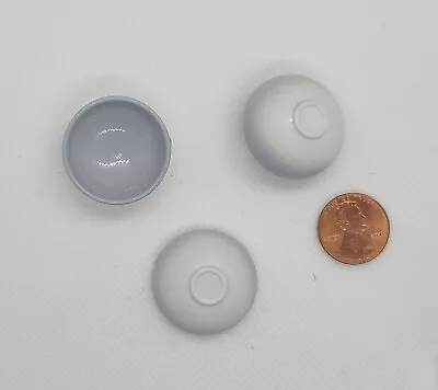 Miniature SET OF 3 BOWLS  1 INCH DIAMETER #65 GREAT DEAL! • $2.59