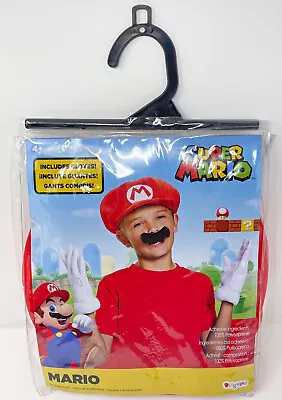 Super Mario Disguise Costume Accessory Kit Gloves Hat Mustache 73771 New • $29.95