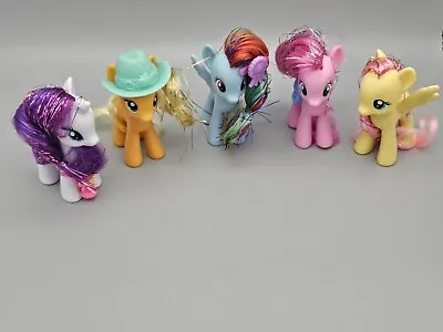 My Little Pony G4 Set Of 5 Brushable Ponies MLP Tinsel Hair • $34.95