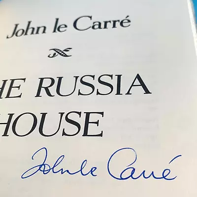 John Le Carre SIGNED  The Russia House  1989 Fiction Espionage DJ HC Autographed • $54