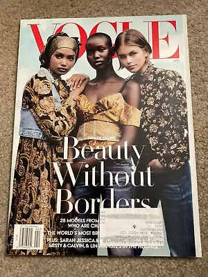 VOGUE Magazine ⭐ April 2020 Issue ⭐  Beauty Without Borders  Model Cover • $2.27