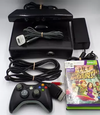 Microsoft Xbox 360 S Bundle With Kinect Cords Controller Games~ No Hard Drive • $79.98