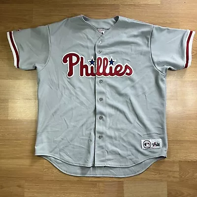 Vintage Majestic MLB Philadelphia Phillies Jersey Mens Size XL Blank • $59.97