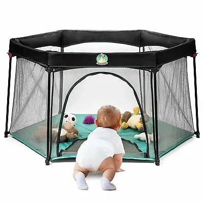 Portable Pack N Play For Infants And Babies - Lightweight Mesh Baby Playpen • $34.99