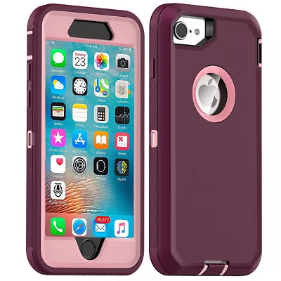 Case For IPhone SE 2022 /SE 2020 6 7 8 Plus Heavy Duty Shockproof Rugged Cover • $11.99