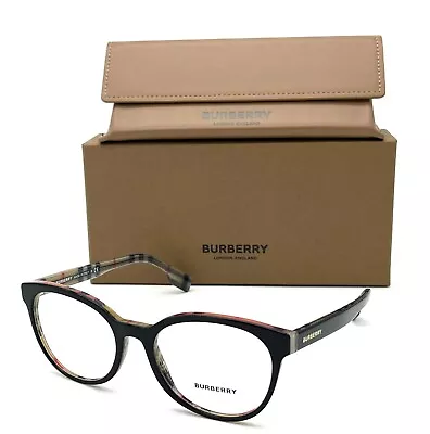 BURBERRY BE2315 3038 Black  / Demo Lens 52 Eyeglasses • $99.95