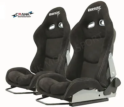 2x Bride Seat Stradia Fiberglass Alcantara ADR Apprv. Car Racing Sport Seats • $1145