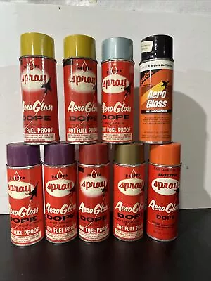 Pactra Spray Paint Can Lot Aero Gloss Dope Candy Apple Blue Yellow Lemon Dope • $0.99