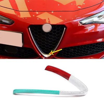 Real Carbon Fiber V Shape Grille Cover Trim Accessories For Alfa Romeo Giulia • $182.59