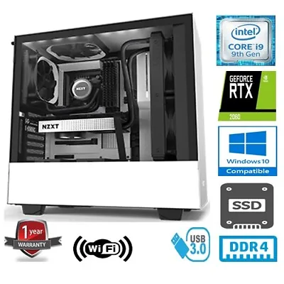 INTEL CORE I9 9900K 5GHz 8CORE 32GB RAM 2TB SSD NVIDIA GEFORCE RTX3070 GAMING PC • £2549.95