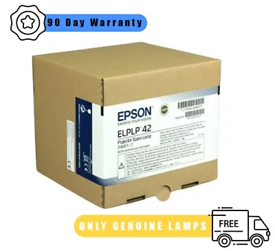 NEW Genuine Original EPSON ELPLP42 V13H010L42 Projector Lamp Bulb OEM Housing • $26.81