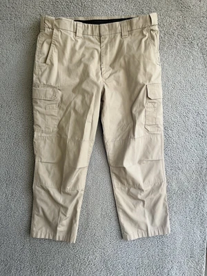 $14.99 • Buy Elbeco Men's 42x30 Pants Khaki ADU Ripstop Uniform Cargo Zip Conceal Pocket.