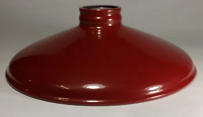$35.99 • Buy Metal Cone Lamp Light Shade Pendant 2.25 X 10 Red Porcelain Industrial Style