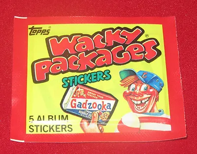 Wacky Packages 1982 Rare Album Stickers 1 Unopened Pack In Very Good Condition • $3.95